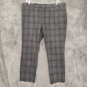 Banana Republic Sloan Dress Pants Women's 20 Plaid Straight Preppy